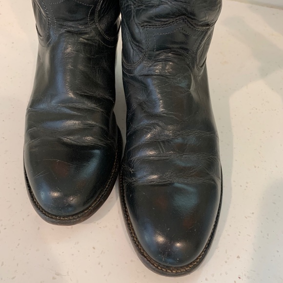 Black Justin  L3703 Boots. size 8. Would fit sz 8 and 8.5 ... - Picture 5 of 8